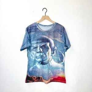 Spock Live Long and Prosper T-Shirt Star Trek Galaxy Space T-shirt, 4x